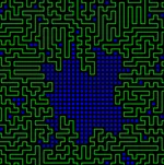 Visualisation of a maze, from Advent Of Code